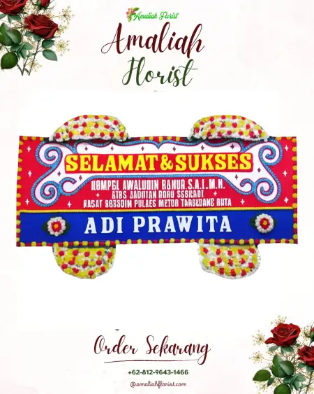 Papan Bunga Ucapan Selamat Rusaba